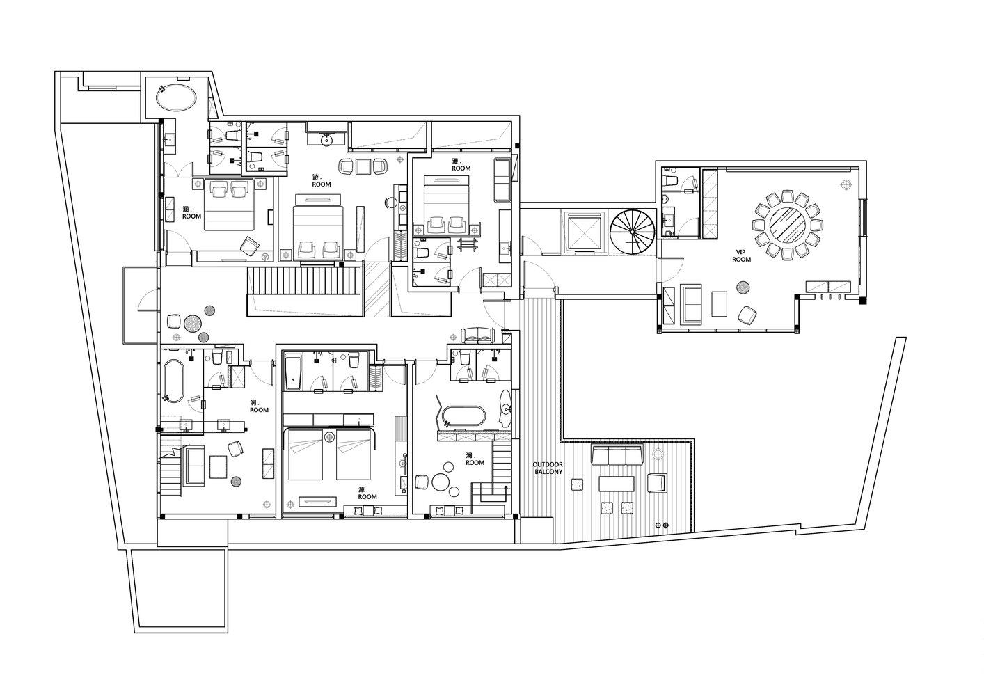 二层平面图，the_second_floor_plan.jpg